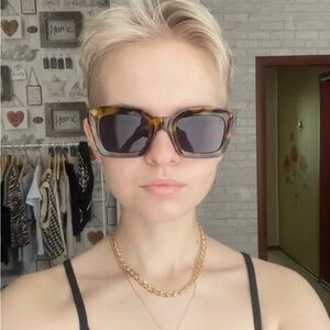 Vintage Square Sunglasses uv400